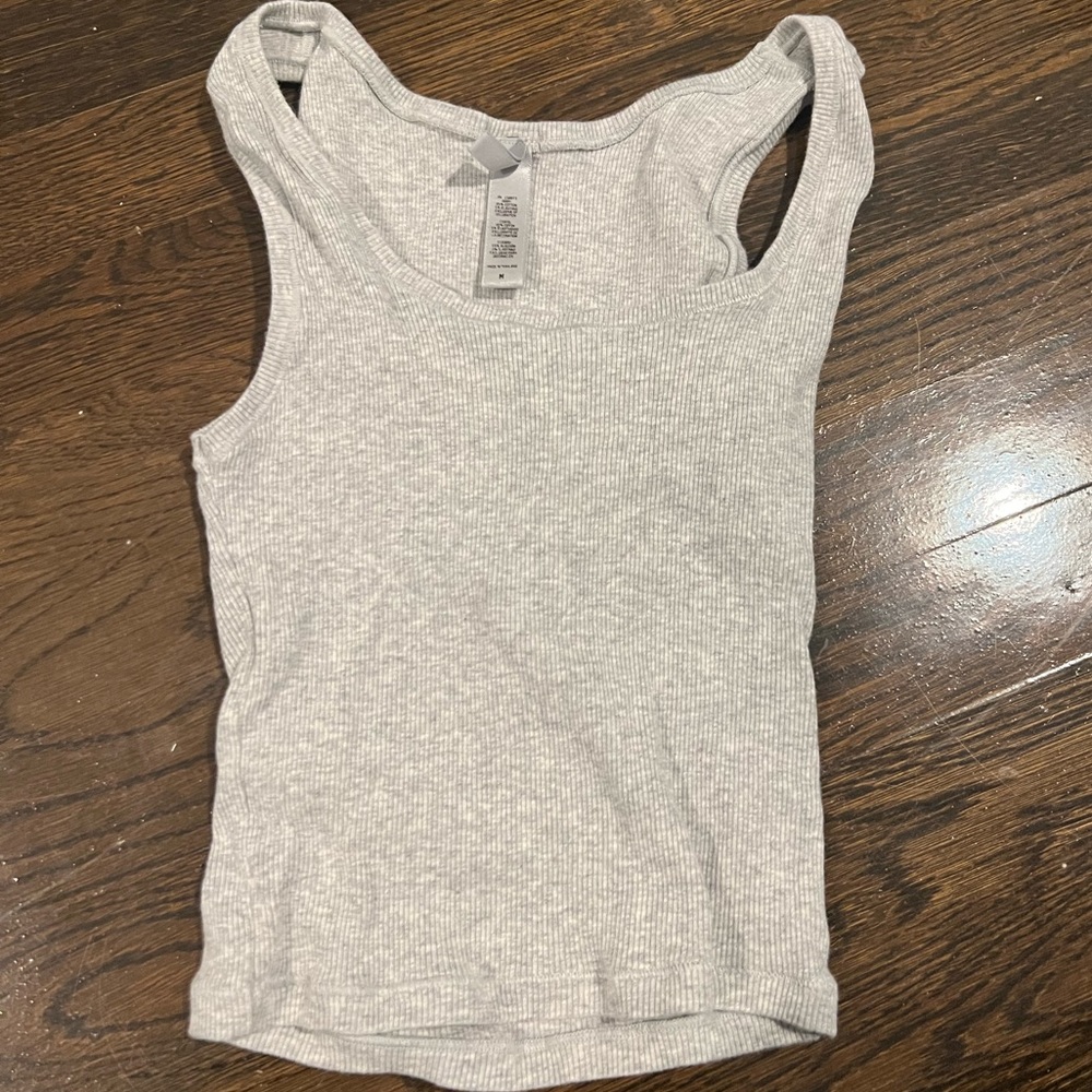 Skims cotton rib tank top